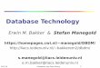 Evolution of Database Technologymanegold/DBDM/Leiden-DBDM-02-Databases-1x1.pdfEvolution of Database Technology 1990s: Data mining, data warehousing, multimedia databases, and Web databases