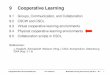 9 Cooperative Learning - LMU Medieninformatik · 9 Cooperative Learning 9.1 Groups, Communication, and Collaboration 9.2 CSCW a nd CSCL 9.3 Virtual cooperative learning environments