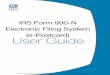 IRS Form 990-N Electronic Filing System (e-Postcard)If technical issues prevent you from registering or filing with the Form 990-N electronic filing system, try the suggestions below
