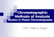 Chromatographic Methods of Analysis - Tantasci.tanta.edu.eg/files/Chrom-lect 2-Planar Chrom.pdf · Product is a mixture of: 2-nitrophenol and 4-nitrophenol, they can be separated