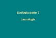 Ecologia parte 2 Laurolog 2.pdf · PDF file 2019-08-21 · Ecologia I • Níveis de Organização • Ecossistema • Nicho e Habitat • Níveis Tróficos • Cadeia e Teia alimentar