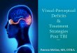 Visual Perceptual Deficits and Treatment Strategies …...Learning Objectives 1. Understand the physiology of visual - perception. 2. Recognize the signs & symptoms of common visual