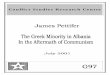 Conflict Studies Research Centre - ETH Z · violent inter-communal conflict, as Greek irredentists attempted to integrate parts of what is now southern Albania into a “Greater Greece”