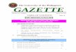 The University of the Philippines GAZETTE · 2014-09-17 · 1 The University of the Philippines GAZETTE VOLUME XLV NUMBER 5 ISSN No. 0115-7450 TABLE OF CONTENTS Pages 1-8 1299th MEETING,