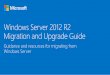 Windows Migration and Upgrade Guidedownload.microsoft.com/.../Windows-Migration-and-Upgrade-Guide.pdf · Windows Server 2008 to Windows Server 2012 R2 Install, Use, and Remove Windows
