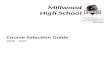 MILLWOOD HIGH SCHOOL · Web viewThe Millwood High School Course Selection Book is an important resource for MHS students and their parents. Information contained in this publication