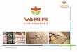 VARUSв 2012-2014 роках Мережа магазинів VARUS представлена 4-ма форматами: понад 2 500 м 2 від 1 500 до 2 500 м 2 від 1 000