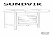 SUNDVIK · 2017-07-06 · can occur from furniture tip-over. To prevent this furniture from ti-pping over it must be permanently fixed to the wall. Fixing devices for the wall are