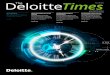 Deloitte The Times The Deloitte Tie ISSN: 1309-0054...Deloitte perspektifinden iş dünyası gündemi ve yenilikçi trendler | Aralık 2019 DeloitteThe Times ISSN: 1309-0054 Akıllı