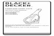 CORDLESS HAND VACS - CARiD · 2019-01-22 · instruction manual cordless hand vacs thank you for choosing black+decker! please read before returning this product for any reason. save