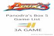 Panodra's Box 5 Game ListPage1 Page6 1 The King of Fighters 97 51 The King of Fighters 2002 Plus 2 The King of Fighters 98 52 Cth2003 3 The King of Fighters 99 53 The King of Fighters