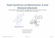Total& SynthesisofManzamineAand& Related&Alkoloids&ccc.chem.pitt.edu/wipf/Current Literature/Mustafa_1.pdf · 2012-11-04 · RetrosyntheNc!analysisof manzamineA J.Am.Chem.Soc.,2012,