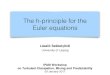 The h-principle for the Euler equations - UCLAhelper.ipam.ucla.edu/publications/tdm2017/tdm2017_13810.pdfIncompressible Euler equations Some facts: • To any given suff. smooth initial