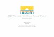2017 Physician Workforce Annual Report...The 2017 Physician Workforce Annual Report presents a summary analysis of the 2016and 2017 Physician Workforce Surveys. Physicians are required