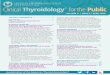 Clinical Thyroidology for the Public...EDITOR’S COMMENTS Welcome to another issue of Clinical Thyroidology for the Public.In this journal, we will bring to you the most up-to-date,