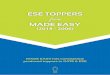 MADE EASY MADE EASY has consistently produced toppers in GATE & ESE ESE TOPPERS from MADE EASY (2018