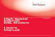User’s Manual - Verizon...2 DSL Modem User Manual 3 Chapter 1 Introduction Getting to Know the Modem This section contains a quick description of the Modem’s lights, ports, etc