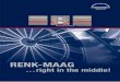 RENK-MAAG · 2018-01-19 · RENK-MAAG GmbH is your partner for new and replacement turbo gearboxes, synchronous clutch and gear couplings of the highest qua-lity and reliability as