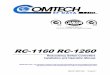 RC-1160 RC-1260 - Comtech EF DataRC-1160 RC-1260 Redundancy Switch Controllers MN-RC1160RC1260 xix PREFACE About this Manual This manual gives installation and operation information