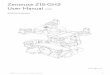 Zenmuse Z15-GH3 User Manual V1.00 2013.09.13 Revision · Z15 is an excellent gimbal designed for AP. The gimbal has built-in slip ring in the mechanical structure, preventing wire