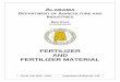 agi.alabama.gov › ...Comp › ...rpt-complete.pdf?sfvrsn=0 FERTILIZER AND FERTILIZER MATERIALIII CONTROL OF FERTILIZER AND FERTILIZER MATERIAL IN ALABAMA The fertilizer control program