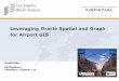 Leveraging Oracle Spatial and Graph For Airport GIS ... Los Angeles World Airports / x-Spatial, LLC Airport Enterprise GIS, AEGIS OVERVIEW •Los Angeles World Airports (LAWA) is the