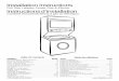 Full Size Laundry Center Gas & Electric Instructions d ...manuals.frigidaire.com/prodinfo_pdf/Webster/134892600ef.pdf · Full Size Laundry Center Gas & Electric Instructions d’installation