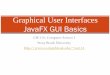 Graphical User Interfaces JavaFX GUI Basicspfodor/courses/CSE114/L14-JavaFXBasics.pdf · (c) Paul Fodor and Pearson Inc. JavaFX vs Swing and AWT Swing and AWT are replaced by the