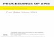 PROCEEDINGS OF SPIE ... PROCEEDINGS OF SPIE Volume 10161 Proceedings of SPIE 0277-786X, V. 10161 SPIE is an international society advancing an interdisciplinary approach to the science