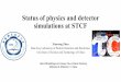 Status of physics and detector simulations at STCF · Determine edge of momentum for PID requirement from physics processes pEMC: CsIfor Barrel, LYSO for Endcap Good energy resolution/spatial