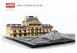 21024 Louvre WEB 210x280 HU v1 - Lego · írta le, hogy az egy „gigantikus, végzetes játékszer”. Csökkent az ellenkezés, miután Pei elhelyezte a piramis teljes méretű