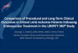Comparison of Procedural and Long-Term Clinical Outcomes ... · Comparison of Procedural and Long-Term Clinical Outcomes in Critical Limb Ischemia Patients Following Endovascular