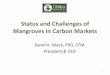 Status and Challenges of Mangroves in Carbon …...Challenges • Supportive science –Emissions during mangrove loss •Variations in soil depth and soil type •Fate and transport