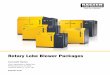Rotary Lobe Blower Packages - Air Compressor Works · separates airflows for the blower, motor, and electrical cabinet. This ensures air is not preheated before entering the blower,