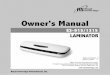 Owner's Manual - · PDF file 2020-02-18 · Laminación en caliente 1. Coloque la máquina en un piso, superficie resistente y pulse el botón de encendido para encender la máquina