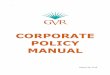 CORPORATE POLICY MANUAL 08282019.pdf2 GREEN VALLEY RECREATION, INC. CORPORATE POLICY MANUAL This policy manual is published to aid in the governing of Green Valley Recreation, Inc