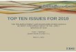 THE TEN EMPLOYMENT LAW ISSUES EMPLOYERS SHOULD BE … · top ten issues for 2010 the ten employment law issues employers should be most concerned about in the early months of 2010