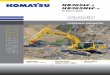 HB365LC HB365NLC - Marubeni Komatsu...Komatsu Hybrid crawler excavator have ultra low external and internal noise levels and are especially well-suited for work in confined spaces