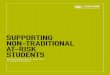 SUPPORTING NON-TRADITIONAL AT-RISK STUDENTS · 2019-12-18 · 2 Supporting at-risk non-traditional students The Barnes & Noble College Insights SM platform regularly engages its network