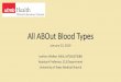 All ABOut Blood Types - Immucor, Inc. Program... · All ABOut Blood Types –Objectives •Identify the genetic mechanism for inheritance of the ABH blood group antigens, including