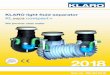 KLARO light fluid separator a suitable, functioning separator is installed. A light fluid separator