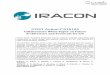 COST Action CA15104 - IRACON · cooperation in novel design and analysis methods for 5G, and beyond-5G, radio communication networks. The scientific activities of the action are organized