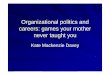 Organizational politics and careers: games your mother ... · Non-significant relationship job performance. Moderator tests show that age, work setting (i.e., public sector or private