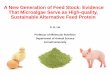 A New Generation of Feed Stock: Evidence That …...A New Generation of Feed Stock: Evidence That Microalgae Serve as High-quality, Sustainable Alternative Feed Protein X. G. Lei Professor