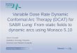 Variable Dose Rate Dynamic Conformal Arc Therapy (DCAT) for …334114db-f7b5-4005-b57c... · 2018-06-05 · Variable Dose Rate Dynamic Conformal Arc Therapy (DCAT) for SABR Lung: