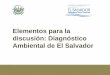 Elementos para la discusión: Diagnóstico Ambiental de El Salvador · 2018-07-06 · *Eurolatina; Levantamiento Inventario Emisiones, Diagnóstico Calidad Aire, Diseño Red Monitoreo,