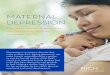 MATERNAL DEPRESSION - NICHQ · 2019-01-22 · MATERNAL DEPRESSION First steps families & advocates can take to help mothers and babies thrive Depression is a common disorder that