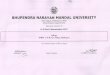  · BHUPENDRA NARAYAN MANDAL UNIVERSITY Laloo Nagar, Madhepura, Bihar Result of LL.B Part-I Examination 2017 held in the month of April, 2018 College: S. P. M. Law College, Madhepura