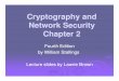 Cryptography and Network Security Chapter Chapter 22iasbs.ac.ir/~farajian/slides/network security/ns_session2.pdf · cryptanalysis (cryptanalysis (codebreaking codebreaking) ... Rail