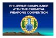 PHILIPPINE COMPLIANCE WITH THE CHEMICAL WEAPONS …cwm.unitar.org/publications/publications/cbl/synergy/pdf/... · 2005-09-13 · RA 6969. The Toxic Substances and Hazardous and Nuclear